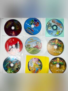13 Lot Children's Animation Favorites DVDs - Scooby Doo, Power Rangers, More!